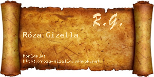 Róza Gizella névjegykártya