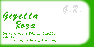 gizella roza business card